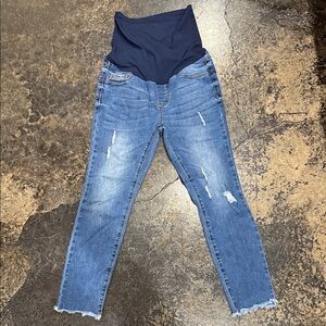 Comfy Blue Maternity Jeggings